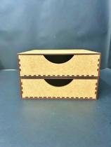 Caixas gaveteiro MDF 20x20x6 kit 02un