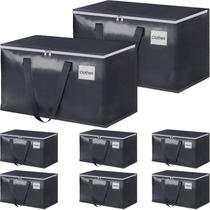 Caixas móveis StorageRight Heavy Duty 93L (pacote com 8) cinza Caixas móveis StorageRight Heavy Duty 93L (pacote com 8) cinza