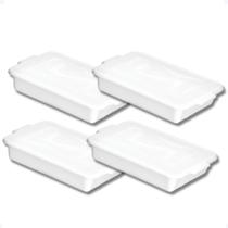 Caixas Organizadoras 4 l com tampa Conjunto com 4 unid. Caixas Organizadoras 4 l com tampa Conjunto com 4 unid.