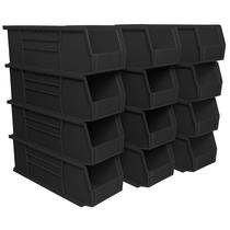Caixas Organizadoras Akro-Mils 38x14x14cm Empilháveis Pacote com 12 Caixas Organizadoras Akro-Mils 38x14x14cm Empilháveis Pacote com 12