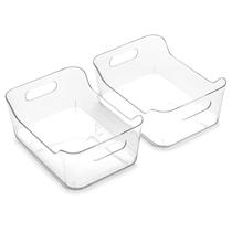 Caixas Organizadoras BINO SOHO X-Pequena Transparente 20x14x7,5 cm Kit com 2