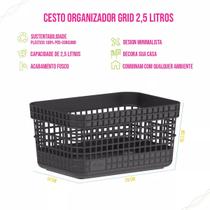 Caixas Organizadoras Cestos Grid 2,5 litros
