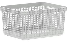 Caixas Organizadoras Cestos Grid 8 Litros Cg200 - Branco