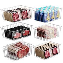 Caixas organizadoras de freezer iSpecle, pacote com 6, para 16 pés cúbicos na vertical Caixas organizadoras de freezer iSpecle, pacote com 6, para 16 pés cúbicos na vertical