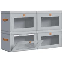 Caixas Organizadoras DIMJ 4 Unidades Grande em Tecido 42x30x28 cm