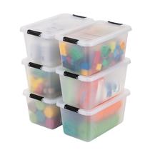 Caixas Organizadoras IRIS USA 6 Unidades 12 L Empilháveis de Plástico