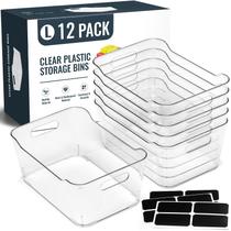 Caixas Organizadoras LANDNEOO Kit com 12 Unidades Transparente 26x19x12 cm Caixas Organizadoras LANDNEOO Kit com 12 Unidades Transparente 26x19x12 cm