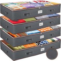 Caixas Organizadoras para Debaixo da Cama ZOBER, Kit com 4 com Alças Caixas Organizadoras para Debaixo da Cama ZOBER, Kit com 4 com Alças
