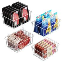 Caixas Organizadoras para Freezer iSpecle (Pacote com 4) - Ideal para Freezers de 13p³ Caixas Organizadoras para Freezer iSpecle (Pacote com 4) - Ideal para Freezers de 13p³