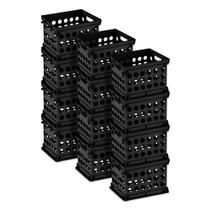 Caixas Organizadoras Sterilite Mini Empilháveis de Plástico 23x20x16cm Pacote com 12 Caixas Organizadoras Sterilite Mini Empilháveis de Plástico 23x20x16cm Pacote com 12
