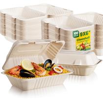 Caixas para Alimentos Boxential 100 Unidades 23x15 cm Compostáveis Caixas para Alimentos Boxential 100 Unidades 23x15 cm Compostáveis