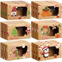 Caixas para Biscoitos de Natal Funnymoom - 36 Unidades com Janela Transparente (x6) Caixas para Biscoitos de Natal Funnymoom - 36 Unidades com Janela Transparente (x6)