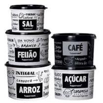Caixas para mantimentos secos kit 5 peças Tupperware original