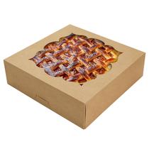 Caixas para Pizza NPLUX - Pacote com 30 Unidades, com Janela (25x25x8cm)