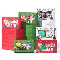 Caixas para presente de biscoitos de Natal JCXGRVC, pacote com 48 unidades, com janela transparente