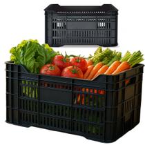 Caixas Plásticas Hortifrúti Agrícola 57L Vazada Mercado Feira Organizacao Caixas Plásticas Hortifrúti Agrícola 57L Vazada Mercado Feira Organizacao