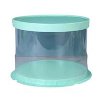 Caixas Redondas De PVC Transparente Para Bolos De 4 E 6 Polegadas, Embalagem De Presente Para