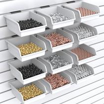 Caixas Slatwall com ganchos BeaptCely Plastic Organizer (12)