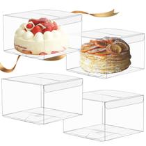 Caixas transparentes Oomcu for Treat Transparent 4x4x2,5 cm (pacote com 40) Caixas transparentes Oomcu for Treat Transparent 4x4x2,5 cm (pacote com 40)
