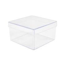 Caixinha 7cm Acrílica Para Artesanato Festa Lembrancinha Evento - 50 Unidades