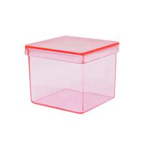 Caixinha acrílica 3x3cm pct c/10 un. lsc toys Caixinha acrílica 3x3cm pct c/10 un. lsc toys