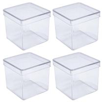 Caixinha Acrílica Com Tampa Transparente 5X5 50 Unidades Caixinha Acrílica Com Tampa Transparente 5X5 50 Unidades