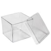 Caixinha Acrílica Incolor 4cm Para Artesanato Festas 40 Unidades
