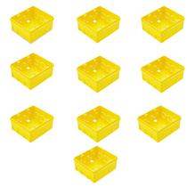 Caixinha caixa de luz elétrica Tramontina 4x4 com 10 pçs