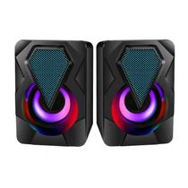 Caixinha Caixa de som computador PC gamer alto falante RGB