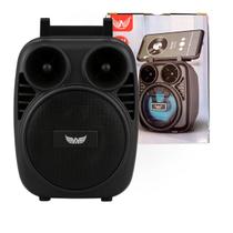 Caixinha Caixa Som Recarregável Bluetooth Usb Cartão Sd Mp3 fm