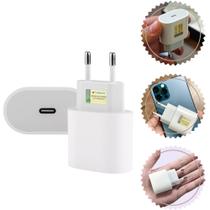 Caixinha Carregador Turbo 20W - Fonte Tomada Tipo C Universal Compativel iPhone 16 15 14 Android IOS