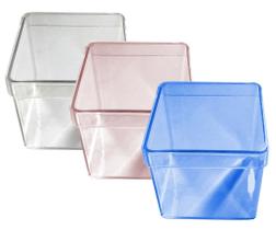 Caixinha De Acrilico Quadrada (100pcs) Caixa Lembrancinha