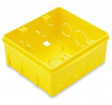 Caixinha De Luz Pvc 4x4 Embutir Amarelo kit com 12 unidades