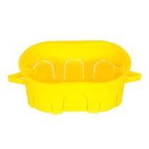 Caixinha De Luz Pvc Drywall Mondiale Amarela 4x2 - Kit C/10 Peca(S)