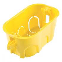 Caixinha De Luz Pvc Drywall Tramontina Amarela 4X2 - Kit C/10 Pecas