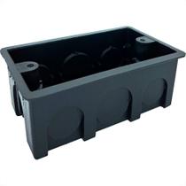 Caixinha De Luz Pvc Ivasa Preta Orelha Pvc 4X2 - Kit C/100 Pecas Caixinha De Luz Pvc Ivasa Preta Orelha Pvc 4X2 - Kit C/100 Pecas