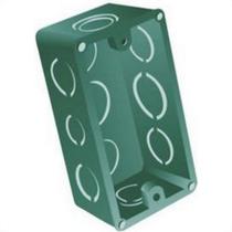 Caixinha De Luz Pvc Para Drywall Ribeiro Fabril Verde 4X2 - Kit C/10 Pecas Caixinha De Luz Pvc Para Drywall Ribeiro Fabril Verde 4X2 - Kit C/10 Pecas