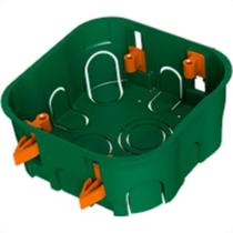 Caixinha De Luz Pvc Para Drywall Ribeiro Fabril Verde 4X4 - Kit C/10 Pecas Caixinha De Luz Pvc Para Drywall Ribeiro Fabril Verde 4X4 - Kit C/10 Pecas