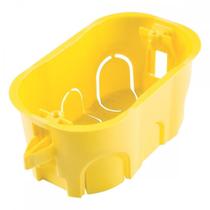 Caixinha De Luz Pvc Para Drywall Tramontina Amarela 4X2 - Kit C/10 Pecas