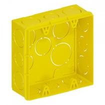 Caixinha De Luz Pvc Tigre Amarela 4X4 - Kit C/12 Pecas Caixinha De Luz Pvc Tigre Amarela 4X4 - Kit C/12 Pecas