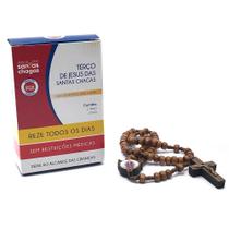 Caixinha de Remédio com Terço das Santas Chagas