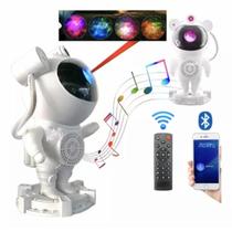 Caixinha De Som Astronauta Branco Bluetooth Com Projetor Estelar Branco 110V/220V