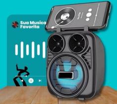 Caixinha De Som Bluetooth Com Radio Fm E Entrada Usb Pendrive 5v 127/220v