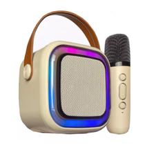 Caixinha De Som Bluetooth K12 Karaokê 1 Microfone