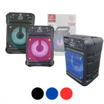 Caixinha De Som Bluetooth LED RGB Alta Qualidade 10W Suporte Celular Kapbom KA-9103