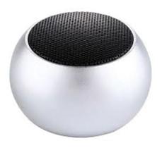 Caixinha De Som Bluetooth Mini Speaker 3w Portátil Usb Prata. - Max Mídia