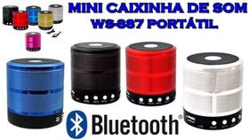 Caixinha de som Bluetooth Mini Speaker Portatil 887 - Boogle