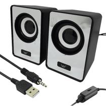 Caixinha De Som Estéreo Multimídia Mp3 3w Rms Uso Computadores Al3083