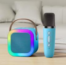 Caixinha De Som Karaokê C/ 1 Microfones Bluetooth Infantil - Nova Voo