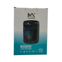 caixinha de som maxmidia, rádio com FM/USB